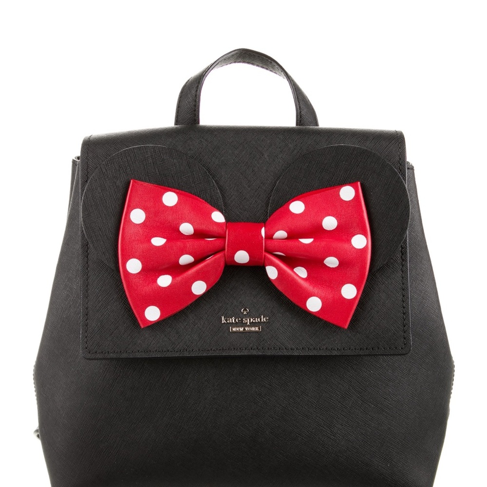 Kate Spade x Disney Saffiano Leather Minnie Mouse Backpack. NWT